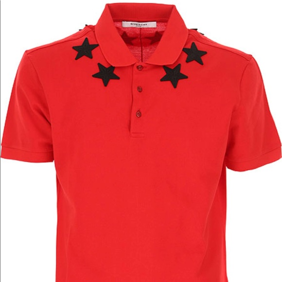 givenchy polo shirt red
